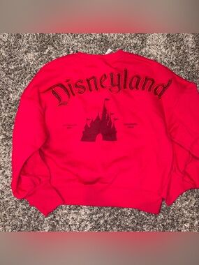 Disneyland resort red Disneyland castle crewneck small